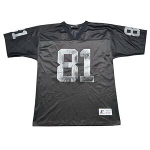 Vintage Tim Brown Jersey Mens Medium Black Oakland Raiders Logo Athletic NFL Y2K